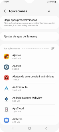 Pulsa la app deseada. Pulsa la app deseada.