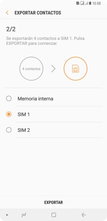 Pulsa EXPORTAR. Pulsa EXPORTAR.