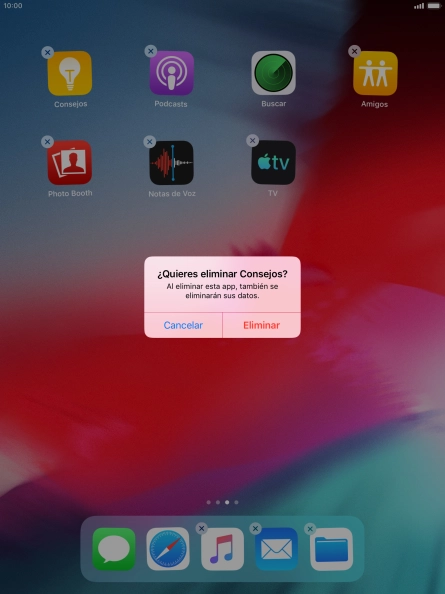 Pulsa Eliminar. Pulsa Eliminar.