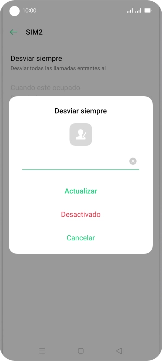 Pulsa Desactivado. Pulsa Desactivado.