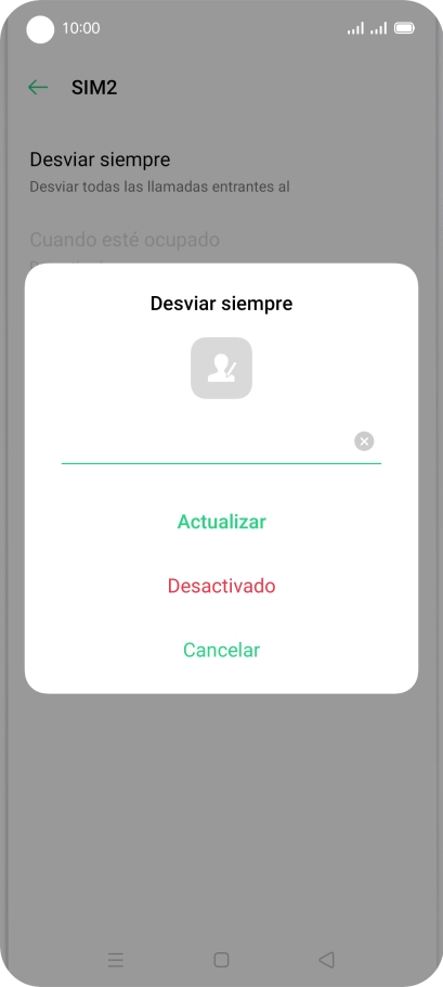 Pulsa Desactivado. Pulsa Desactivado.