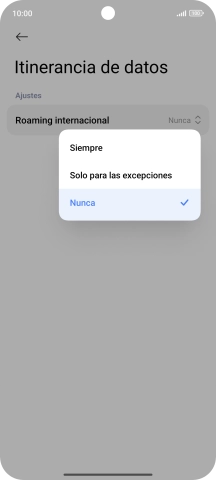 Pulsa el ajuste deseado para activar o desactivar la función. Pulsa el ajuste deseado para activar o desactivar la función.