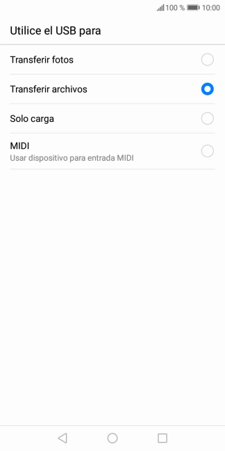 Pulsa Transferir archivos. Pulsa Transferir archivos.