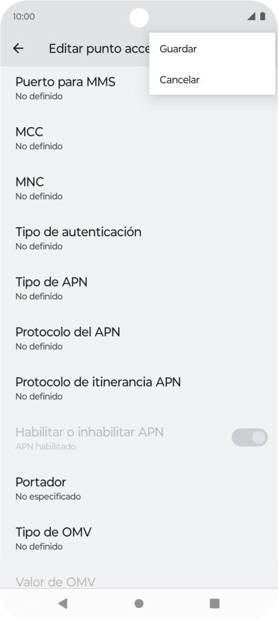 Pulsa Guardar. Pulsa Guardar.