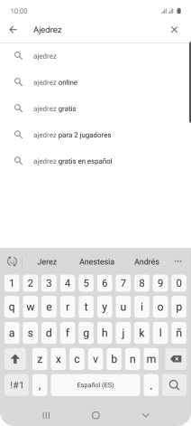 Introduce el nombre del tema o de la app y pulsa el icono de búsqueda. Introduce el nombre del tema o de la app y pulsa el icono de búsqueda.