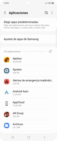 Pulsa la app deseada. Pulsa la app deseada.
