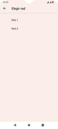 Pulsa la red deseada. Pulsa la red deseada.