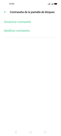 Pulsa Desactivar contraseña. Pulsa Desactivar contraseña.