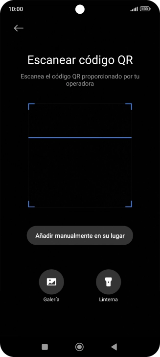 Coloca el código QR dentro del marco de la cámara del teléfono para escanearlo. Coloca el código QR dentro del marco de la cámara del teléfono para escanearlo.