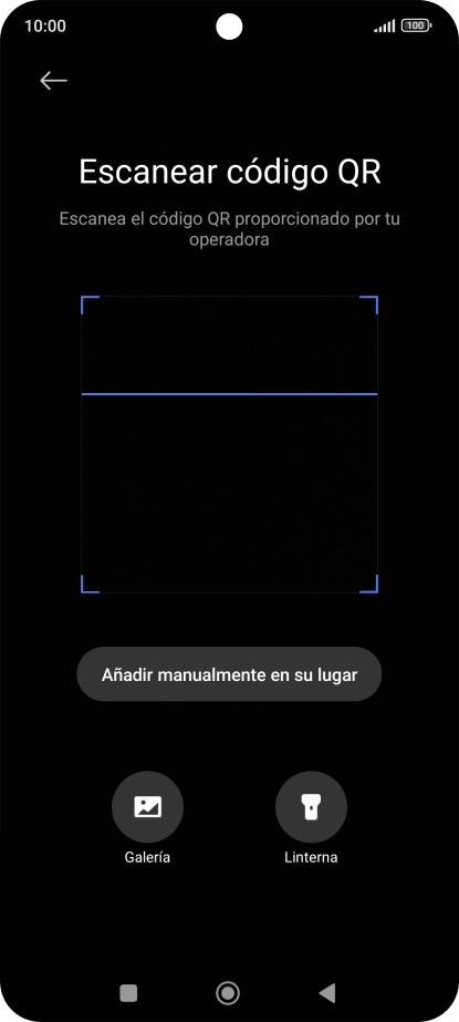 Coloca el código QR dentro del marco de la cámara del teléfono para escanearlo. Coloca el código QR dentro del marco de la cámara del teléfono para escanearlo.