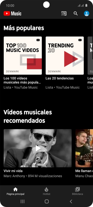 Pulsa Biblioteca. Pulsa Biblioteca.