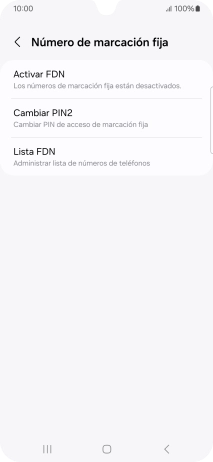 Pulsa Activar FDN. Pulsa Activar FDN.