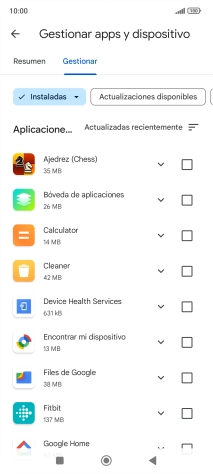 Pulsa la app deseada. Pulsa la app deseada.