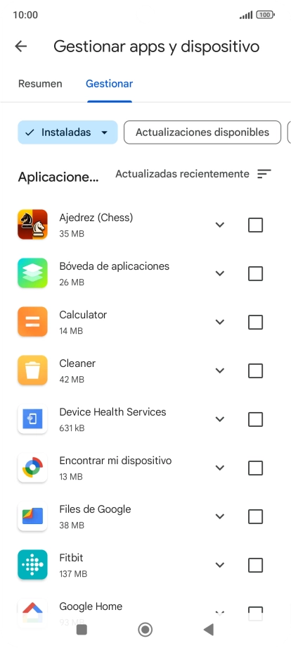 Pulsa la app deseada. Pulsa la app deseada.