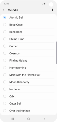 Pulsa el icono de añadir timbre de llamada. Pulsa el icono de añadir timbre de llamada.