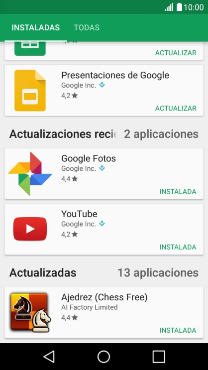 Pulsa la app deseada. Pulsa la app deseada.