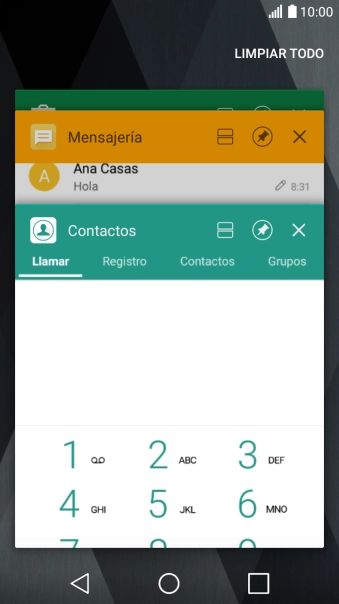 Para cerrar una sola aplicación en ejecución, desliza el dedo hacia la derecha sobre la aplicación deseada. Para cerrar una sola aplicación en ejecución, desliza el dedo hacia la derecha sobre la aplicación deseada.