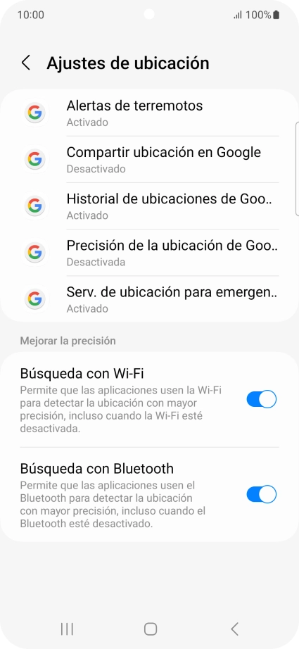Pulsa Precisión de la ubicación de Goo.. Pulsa Precisión de la ubicación de Goo..