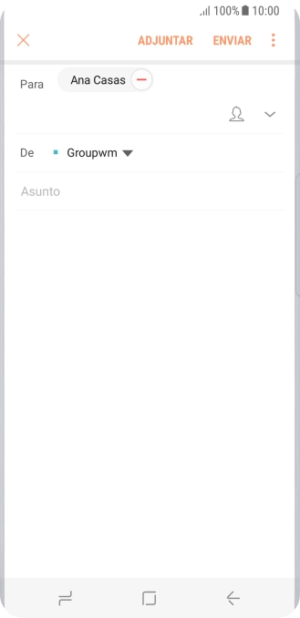 Pulsa Asunto e introduce el asunto deseado. Pulsa Asunto e introduce el asunto deseado.