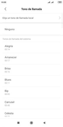 Pulsa Elija un tono de llamada local. Pulsa Elija un tono de llamada local.