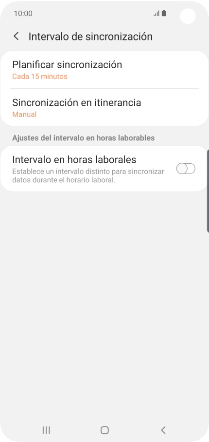 Pulsa Planificar sincronización. Pulsa Planificar sincronización.