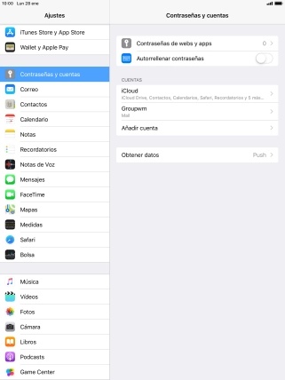 Pulsa el nombre de la cuenta de correo electrónico que acabas de crear. Pulsa el nombre de la cuenta de correo electrónico que acabas de crear.