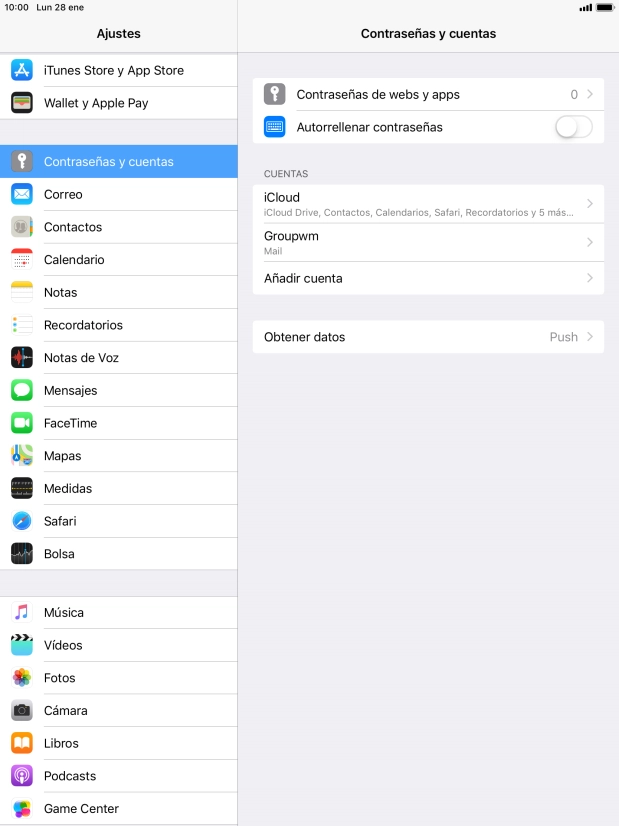 Pulsa el nombre de la cuenta de correo electrónico que acabas de crear. Pulsa el nombre de la cuenta de correo electrónico que acabas de crear.
