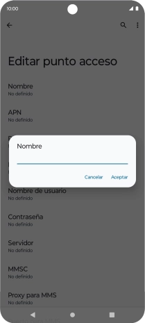 Introduce Vodafone Internet y pulsa Aceptar. Introduce Vodafone Internet y pulsa Aceptar.