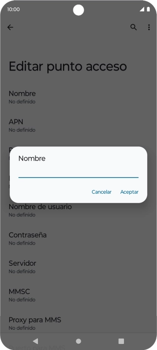 Introduce Vodafone Internet y pulsa Aceptar. Introduce Vodafone Internet y pulsa Aceptar.