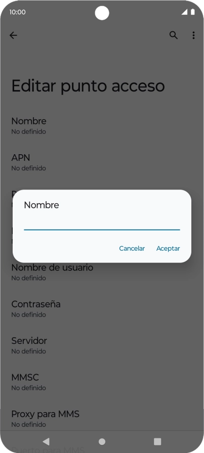 Introduce Vodafone Internet y pulsa Aceptar. Introduce Vodafone Internet y pulsa Aceptar.