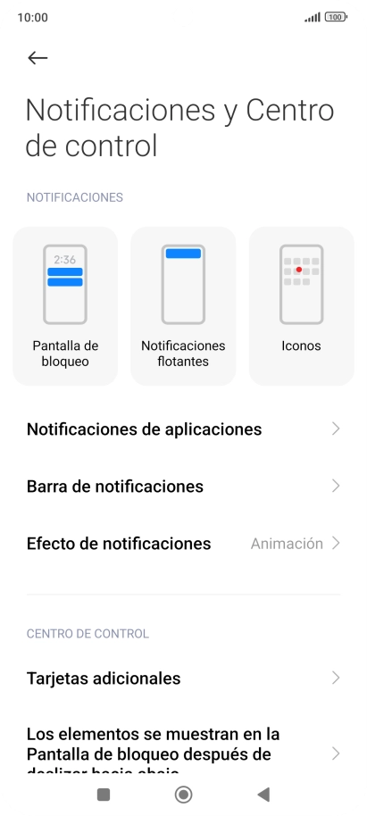Pulsa Notificaciones de aplicaciones. Pulsa Notificaciones de aplicaciones.
