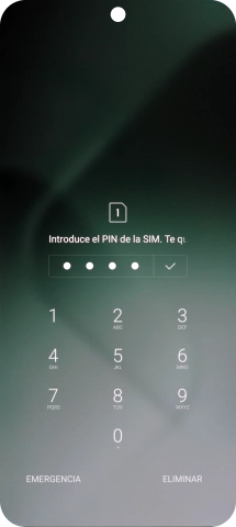 Si lo solicita el teléfono, introduce el código PIN y pulsa el icono de aceptar. Si lo solicita el teléfono, introduce el código PIN y pulsa el icono de aceptar.