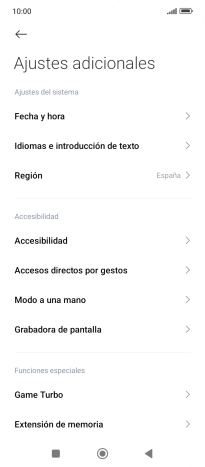 Pulsa Fecha y hora. Pulsa Fecha y hora.