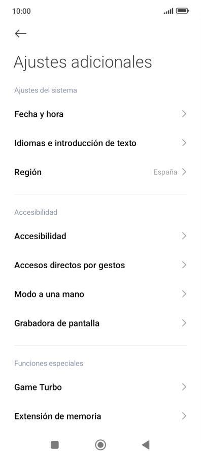 Pulsa Fecha y hora. Pulsa Fecha y hora.