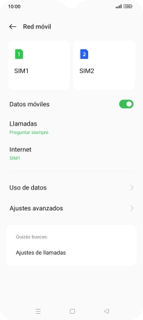 Pulsa la tarjeta SIM deseada. Pulsa la tarjeta SIM deseada.