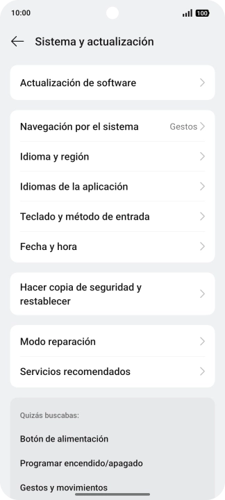 Pulsa Actualización de software. Si hay una versión de software nueva disponible, aparecerá ahora en la pantalla. Sigue las indicaciones de la pantalla para actualizar el software del teléfono. Pulsa Actualización de software. Si hay una versión de software nueva disponible, aparecerá ahora en la pantalla. Sigue las indicaciones de la pantalla para actualizar el software del teléfono.