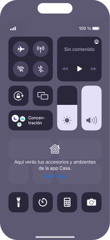 Pulsa el icono de modo de avión para activar o desactivar la función. Pulsa el icono de modo de avión para activar o desactivar la función.