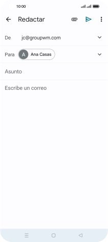 Pulsa Asunto e introduce el asunto deseado. Pulsa Asunto e introduce el asunto deseado.