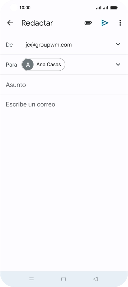 Pulsa Asunto e introduce el asunto deseado. Pulsa Asunto e introduce el asunto deseado.