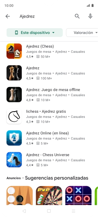 Pulsa la app deseada. Pulsa la app deseada.