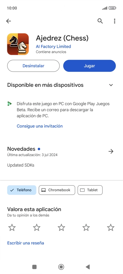 Pulsa Desinstalar. Pulsa Desinstalar.