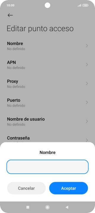 Introduce Vodafone Internet y pulsa Aceptar. Introduce Vodafone Internet y pulsa Aceptar.