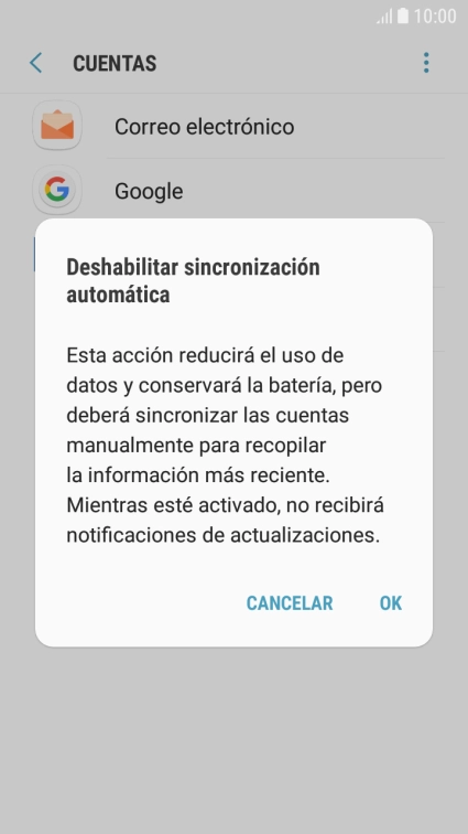 Pulsa OK para desactivar la función. Pulsa OK para desactivar la función.