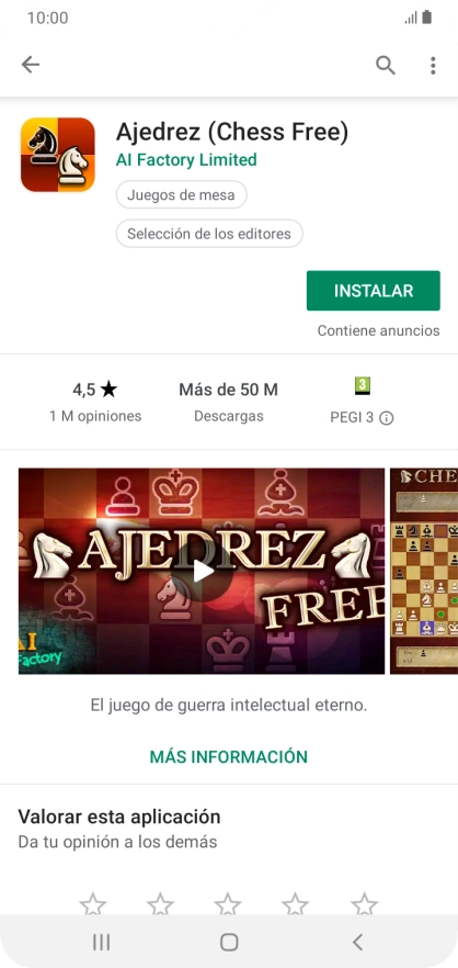 Pulsa INSTALAR y sigue las indicaciones de la pantalla para instalar la app. Pulsa INSTALAR y sigue las indicaciones de la pantalla para instalar la app.