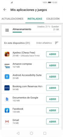 Pulsa la app deseada. Pulsa la app deseada.