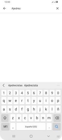 Introduce el nombre del tema o de la app y pulsa el icono de búsqueda. Introduce el nombre del tema o de la app y pulsa el icono de búsqueda.