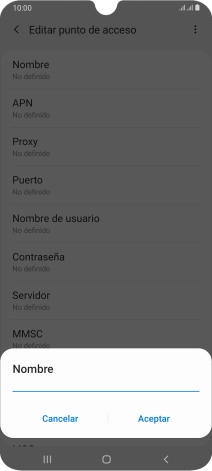 Introduce Vodafone Internet y pulsa Aceptar. Introduce Vodafone Internet y pulsa Aceptar.