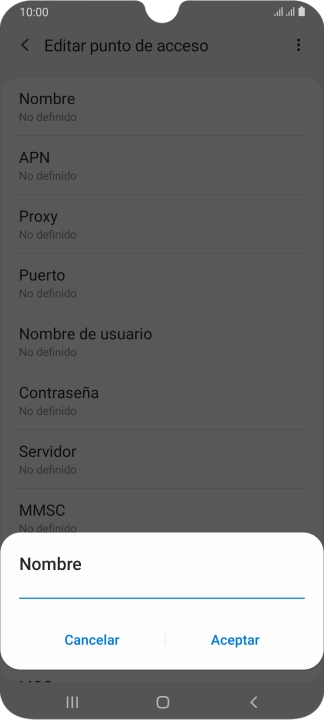 Introduce Vodafone Internet y pulsa Aceptar. Introduce Vodafone Internet y pulsa Aceptar.