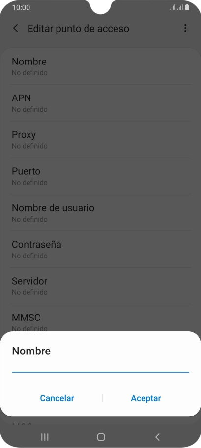 Introduce Vodafone Internet y pulsa Aceptar. Introduce Vodafone Internet y pulsa Aceptar.