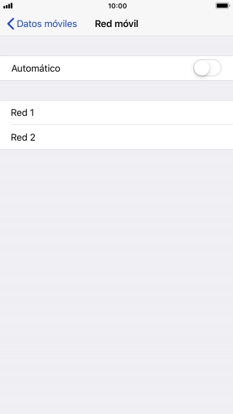Si desactivas la función, pulsa la red deseada. Si desactivas la función, pulsa la red deseada.